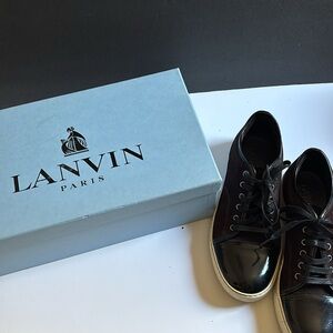 Lanvin Bordeaux Low Tops size 8